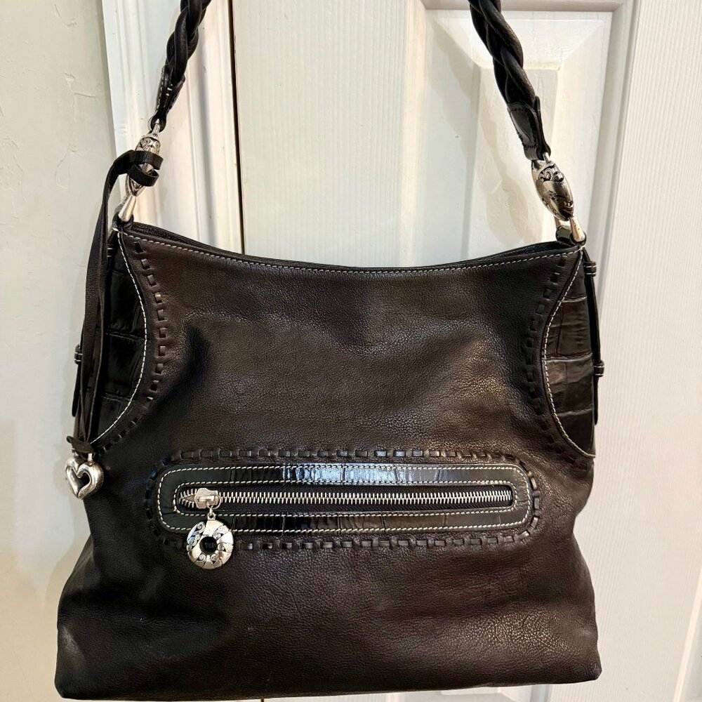Pebbled Leather Brighton Handbag